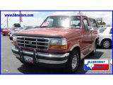 1994 Electric Current Red Pearl Metallic Ford Bronco Eddie Bauer 4x4 #13531405