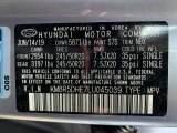 2020 Palisade Color Code for Lagoon Silver - Color Code: S7S