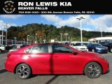 Currant Red Kia Forte in 2020