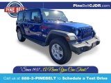 2020 Ocean Blue Metallic Jeep Wrangler Unlimited Sport 4x4 #135490347