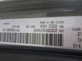 2019 Challenger Color Code for Destroyer Gray - Color Code: PDN