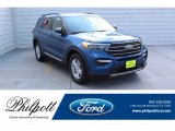 2020 Atlas Blue Metallic Ford Explorer XLT #135515534