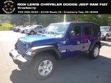 2020 Ocean Blue Metallic Jeep Wrangler Unlimited Sport 4x4 #135548866