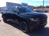 2020 Diamond Black Crystal Pearl Ram 1500 Big Horn Night Edition Crew Cab 4x4 #135570768