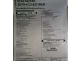 2020 Dodge Durango SXT Window Sticker