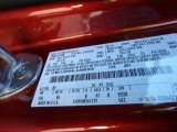 2020 Escape Color Code for Sedona Orange Metallic - Color Code: BP