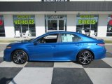 2019 Blue Streak Metallic Toyota Camry SE #135614401