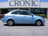 2008 Ice Blue Hyundai Accent GLS Sedan #13523636
