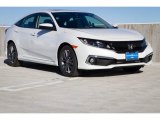 2019 Platinum White Pearl Honda Civic EX-L Sedan #135657911