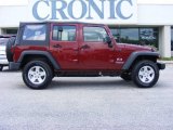 2009 Red Rock Crystal Pearl Jeep Wrangler Unlimited X 4x4 #13523579
