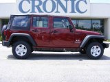 2009 Red Rock Crystal Pearl Jeep Wrangler Unlimited X 4x4 #13523581