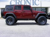 2009 Red Rock Crystal Pearl Jeep Wrangler Unlimited X 4x4 #13523578