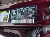 2020 Palisade Color Code for Sierra Burgundy - Color Code: W7B