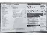 2020 Mercedes-Benz E 450 4Matic Sedan Window Sticker