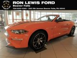 2020 Twister Orange Ford Mustang EcoBoost High Performance Package Convertible #135691324