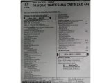 2019 Ram 2500 Tradesman Crew Cab 4x4 Window Sticker