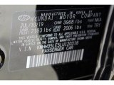 2020 Elantra GT Color Code for Black Noir Pearl - Color Code: NKA