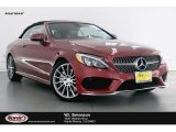 2017 designo Cardinal Red Metallic Mercedes-Benz C 300 Cabriolet #135780585