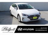 2020 Quartz White Pearl Hyundai Elantra SE #135830420