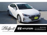 2020 Quartz White Pearl Hyundai Elantra SE #135830419