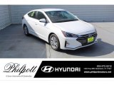 2020 Quartz White Pearl Hyundai Elantra SE #135830418
