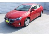Scarlet Red Pearl Hyundai Elantra in 2020