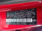 2009 Yaris Color Code for Absolutely Red - Color Code: 3PO