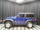 2020 Ocean Blue Metallic Jeep Wrangler Sport 4x4 #135924664