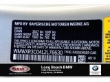 2020 Hardtop Color Code for White Silver Metallic - Color Code: A62