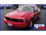 2008 Torch Red Ford Mustang V6 Deluxe Coupe #13531296