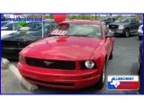 2008 Torch Red Ford Mustang V6 Deluxe Coupe #13531299