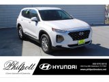 2020 Quartz White Hyundai Santa Fe SE #135943386