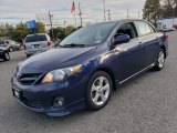 Nautical Blue Metallic Toyota Corolla in 2011