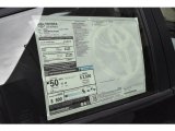 2020 Toyota Prius LE AWD-e Window Sticker