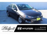 2020 Machine Gray Hyundai Elantra Value Edition #136103058