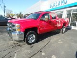 2019 Red Hot Chevrolet Silverado 2500HD Work Truck Double Cab 4WD #136103022