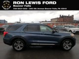 2020 Blue Metallic Ford Explorer Platinum 4WD #136175052