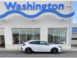 2020 Platinum White Pearl Honda Civic Sport Hatchback #136198578