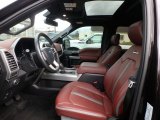 2019 Ford F150 Platinum SuperCrew 4x4 Dark Marsala Interior