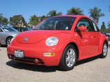 2002 Red Uni Volkswagen New Beetle GLS Coupe #13602221