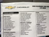 2020 Chevrolet Silverado 3500HD LTZ Crew Cab 4x4 Window Sticker