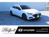 2020 Quartz White Hyundai Sonata SEL Plus #136421901