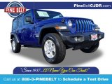 2020 Ocean Blue Metallic Jeep Wrangler Unlimited Sport 4x4 #136441939