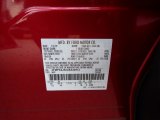 2020 Edge Color Code for Rapid Red Metallic - Color Code: D4