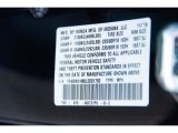 2020 CR-V Color Code for Crystal Black Pearl - Color Code: NH731PV