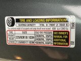 2020 Honda Odyssey EX-L Info Tag