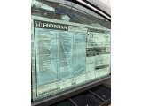 2020 Honda Accord EX-L Sedan Window Sticker