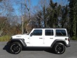 2020 Bright White Jeep Wrangler Unlimited Willys 4x4 #136519586