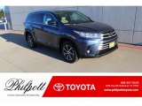 Shoreline Blue Pearl Toyota Highlander in 2019