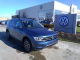 2020 Blue Silk Metallic Volkswagen Tiguan SE 4MOTION #136561942